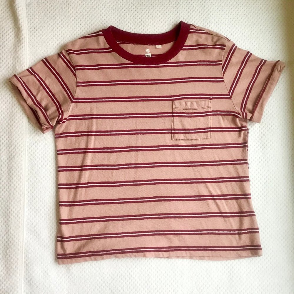 Me to We Red Striped Shirt